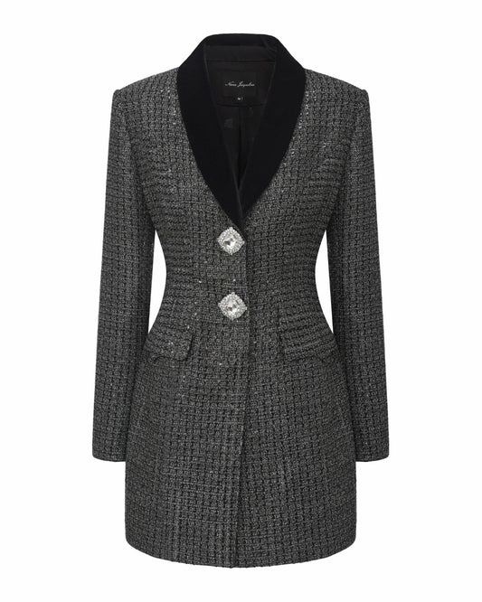 Nana Jacqueline Zephina Suit Coat: Black Coat for Cocktail Party Black