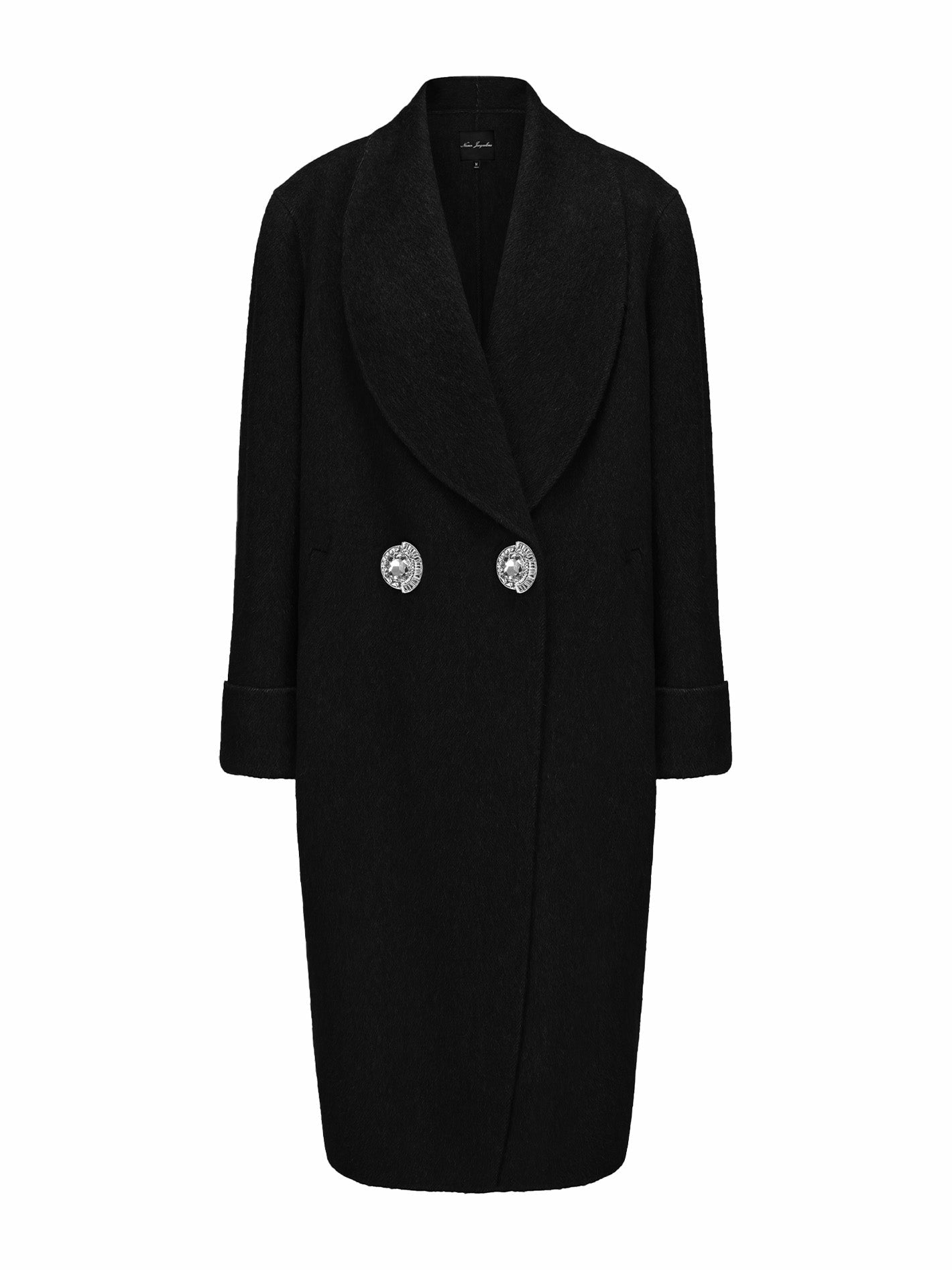 Nana Jacqueline Audrina Coat: Black Coat for Winter City Outfit Black