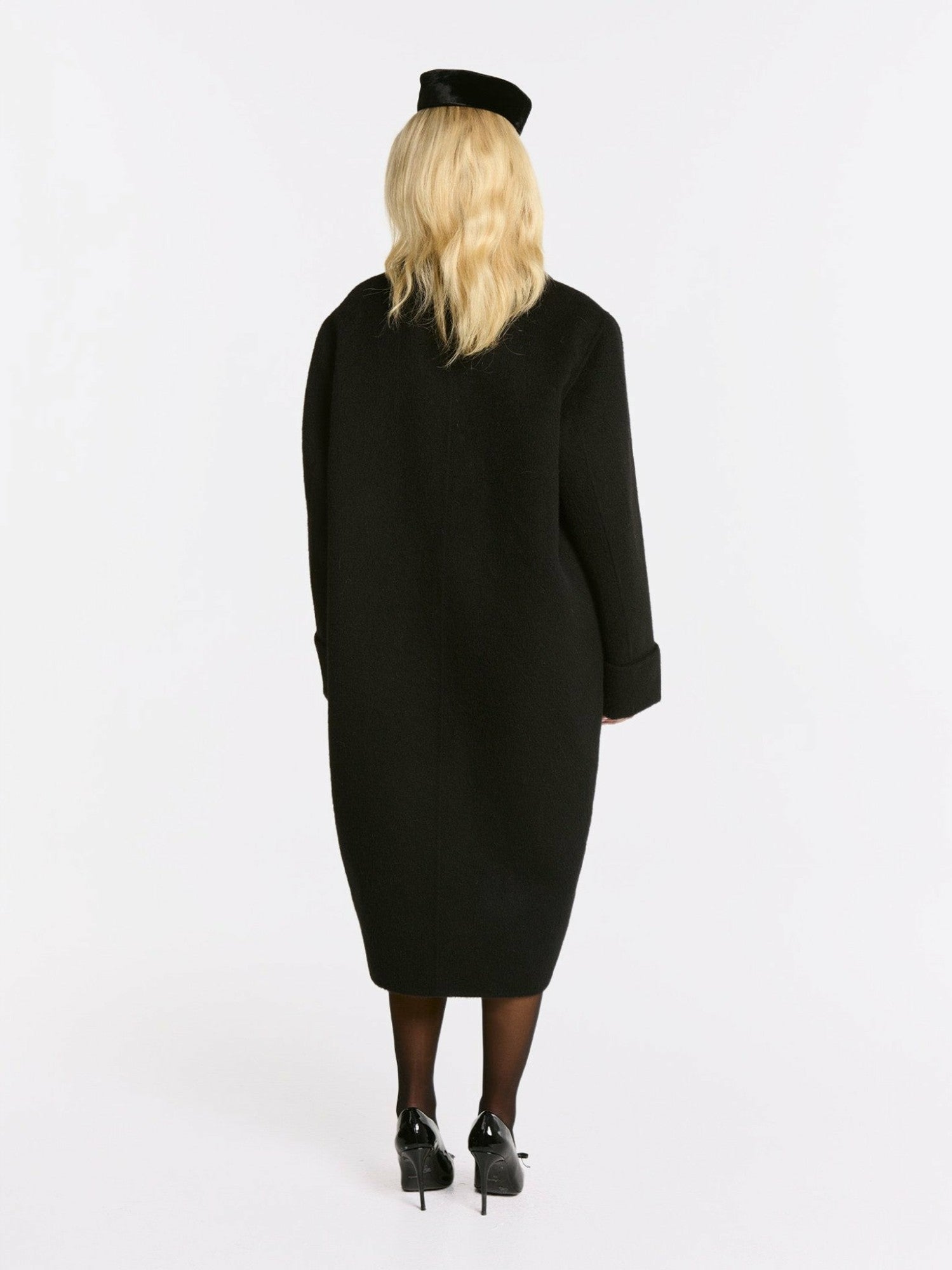 Nana Jacqueline Audrina Coat: Black Coat for Winter City Outfit Black