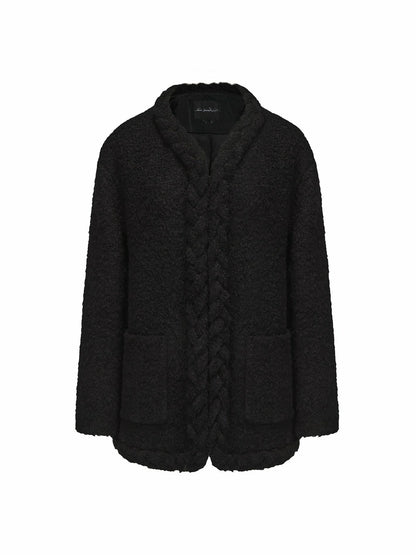 Nana Jacqueline Talia Coat: Black Coat for Brunch Black