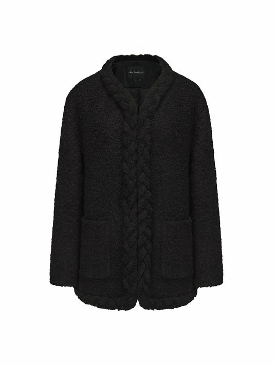 Nana Jacqueline Talia Coat: Black Coat for Brunch Black