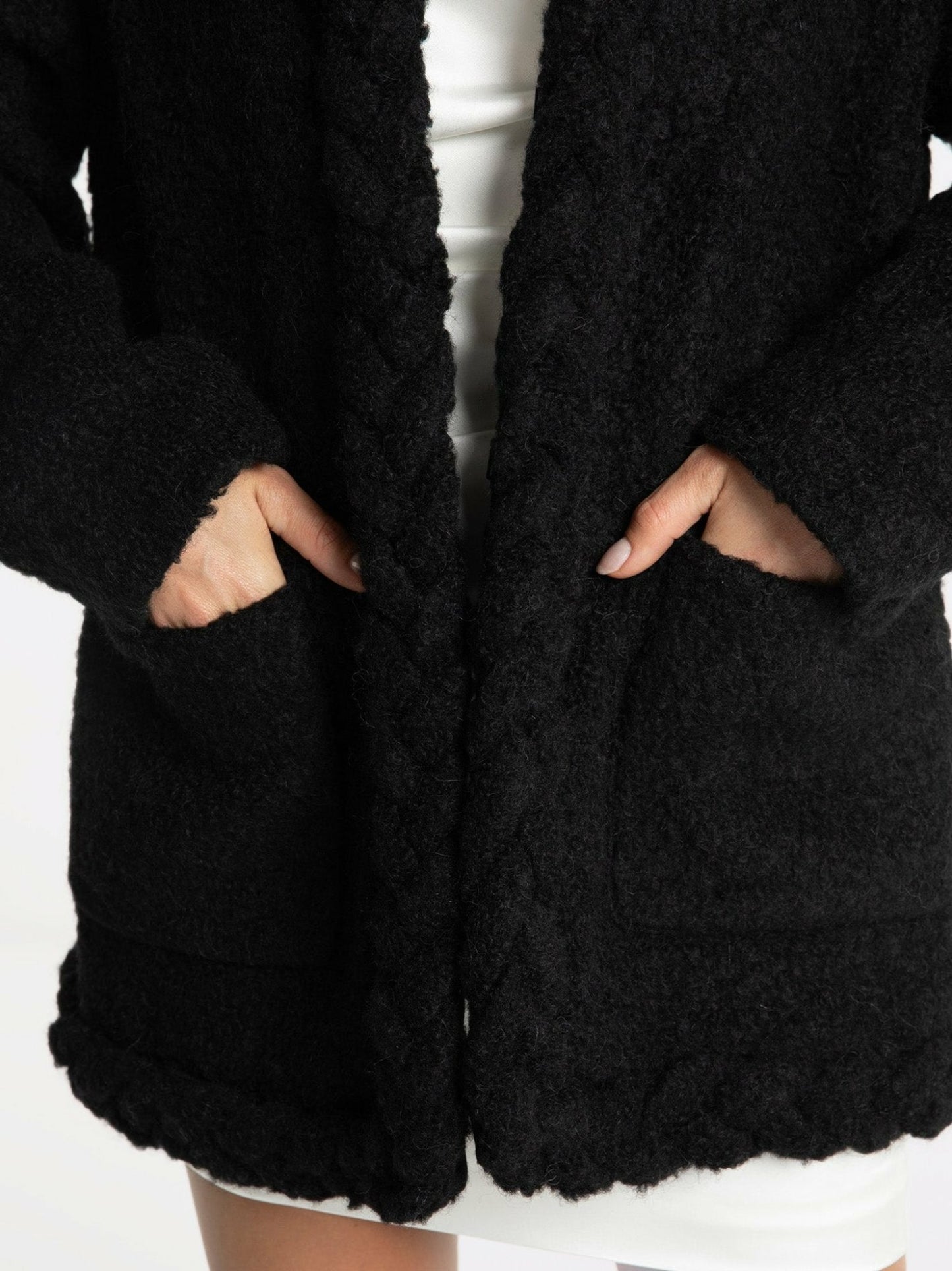 Nana Jacqueline Talia Coat: Black Coat for Brunch Black