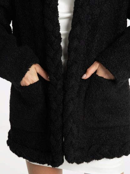 Nana Jacqueline Talia Coat: Black Coat for Brunch Black