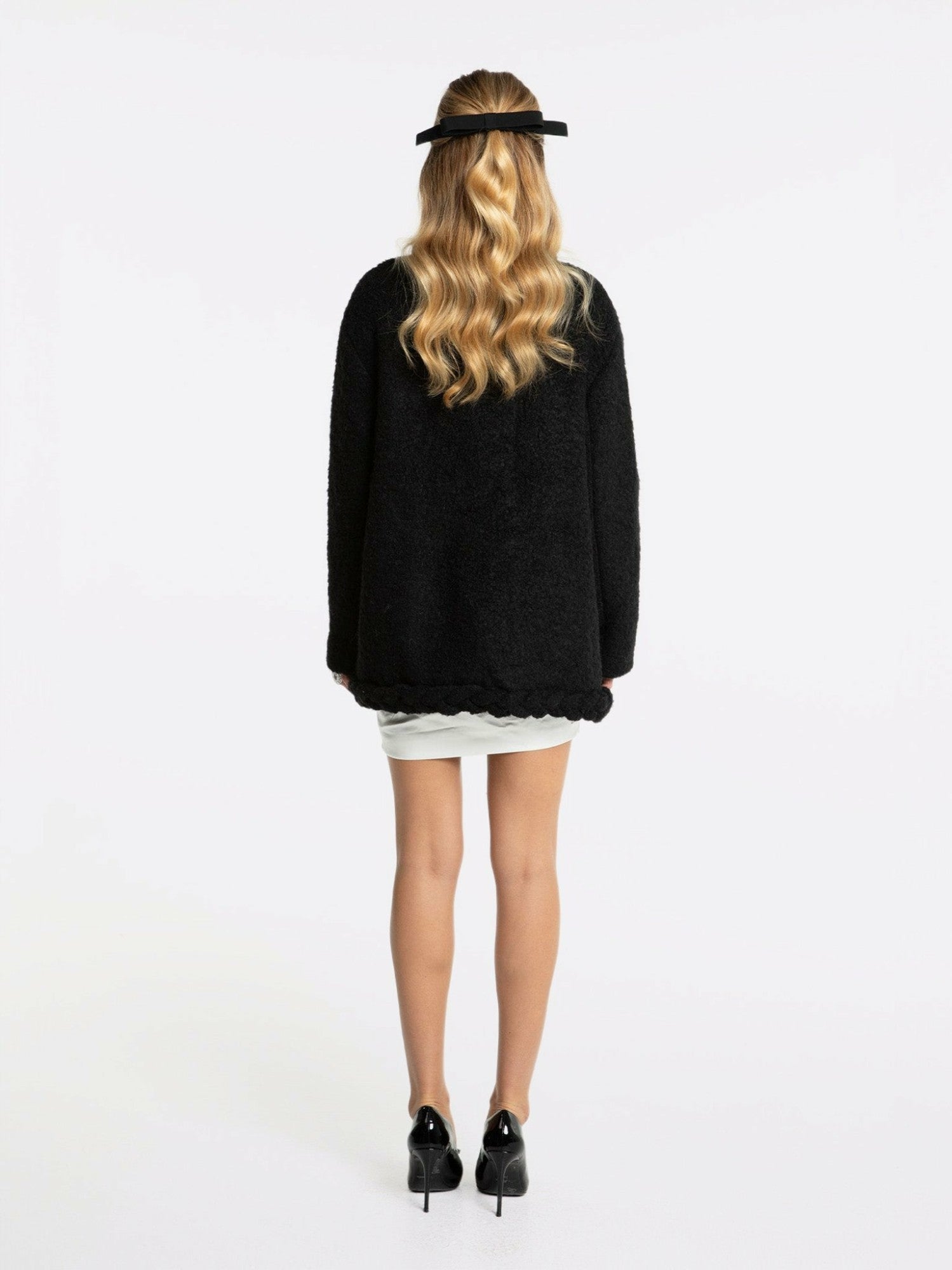 Nana Jacqueline Talia Coat: Black Coat for Brunch Black