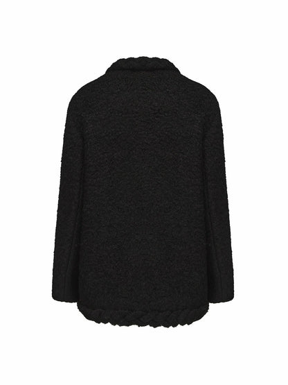 Nana Jacqueline Talia Coat: Black Coat for Brunch Black