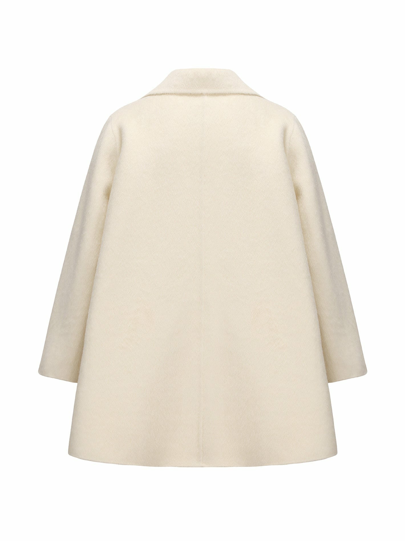 Nana Jacqueline Olivia Coat: White Coat for Winter Formal Event White