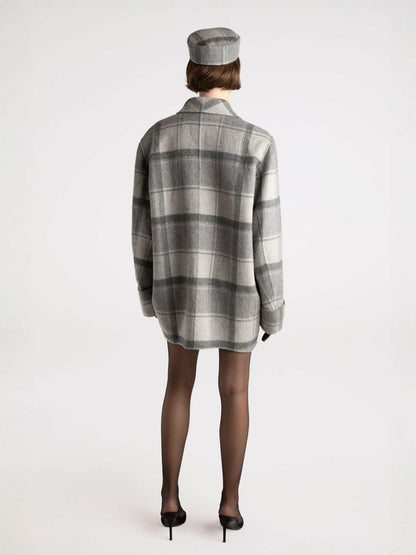 Nana Jacqueline Emily Diamond Jacket: Grey Jacket for Casual Luxury Daytime Outfit Grey