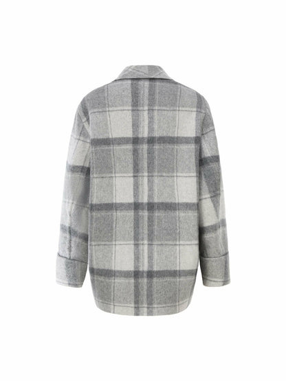 Nana Jacqueline Emily Diamond Jacket: Grey Jacket for Casual Luxury Daytime Outfit Grey