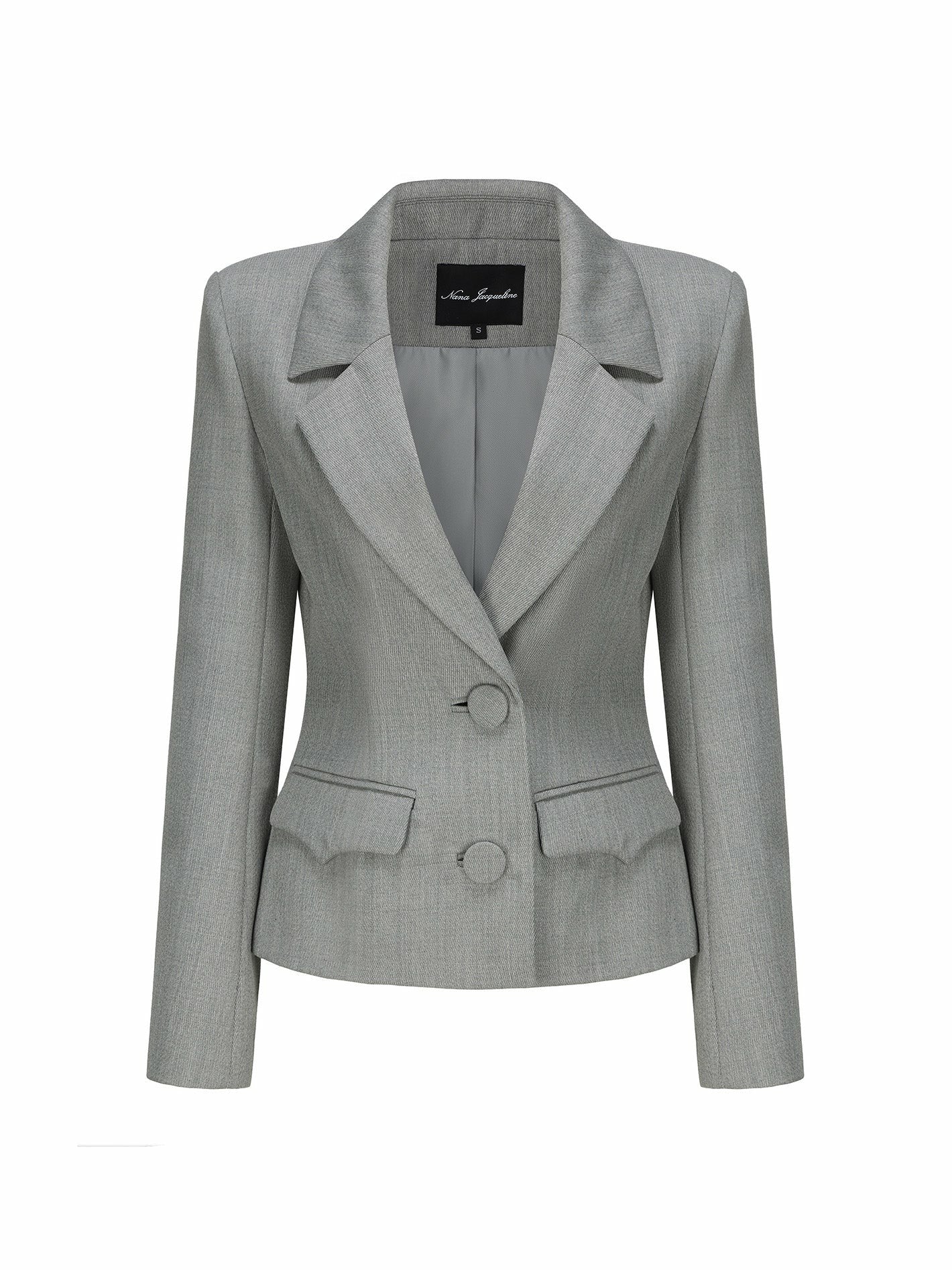 Nana Jacqueline Amelie Blazer: Grey Blazer for Workwear Grey