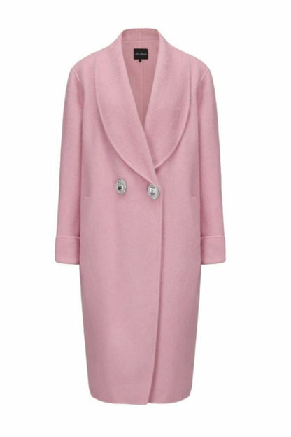 Nana Jacqueline Audrina Coat: Pink Coat for Winter Events Pink