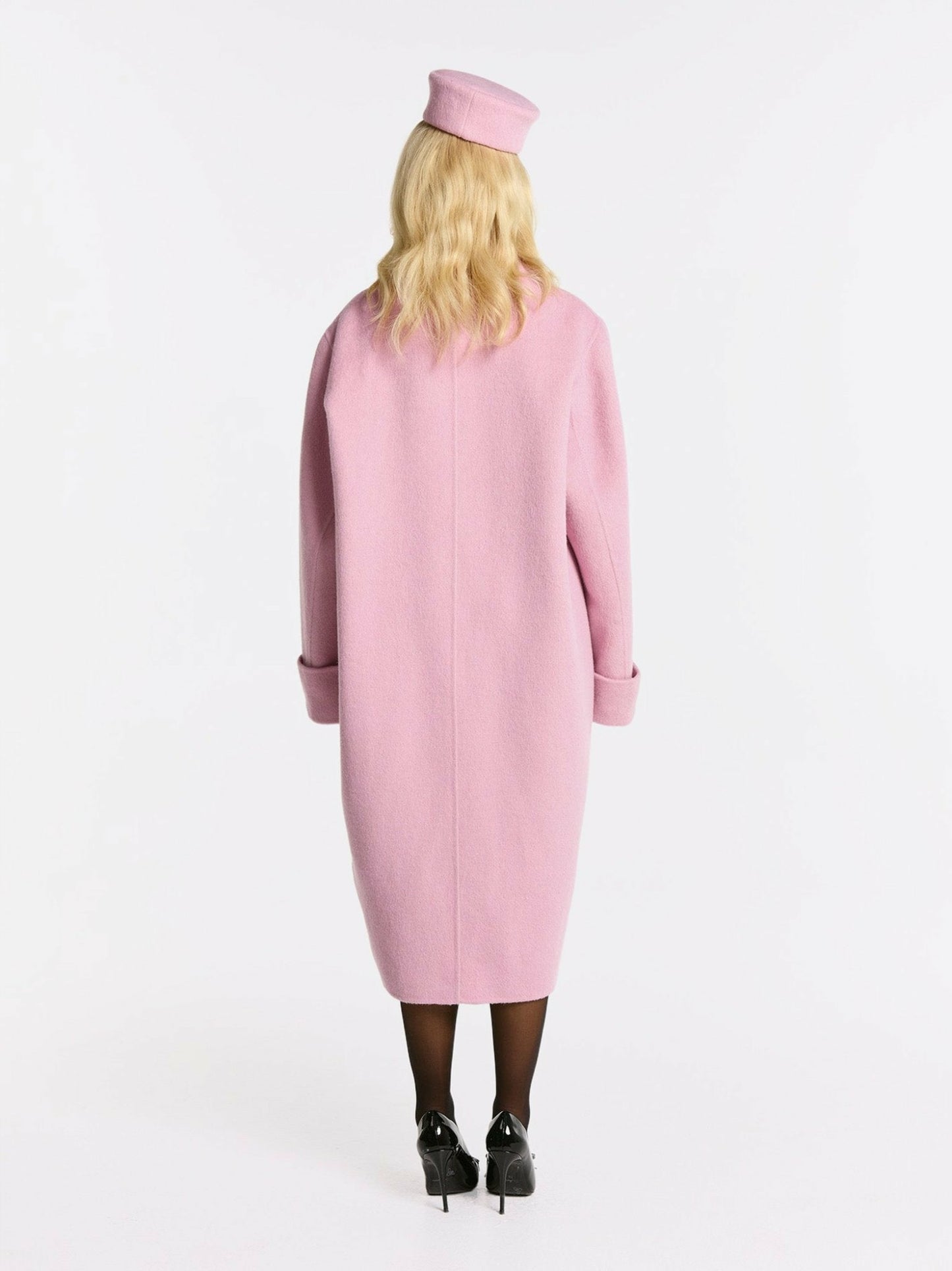 Nana Jacqueline Audrina Coat: Pink Coat for Winter Events Pink