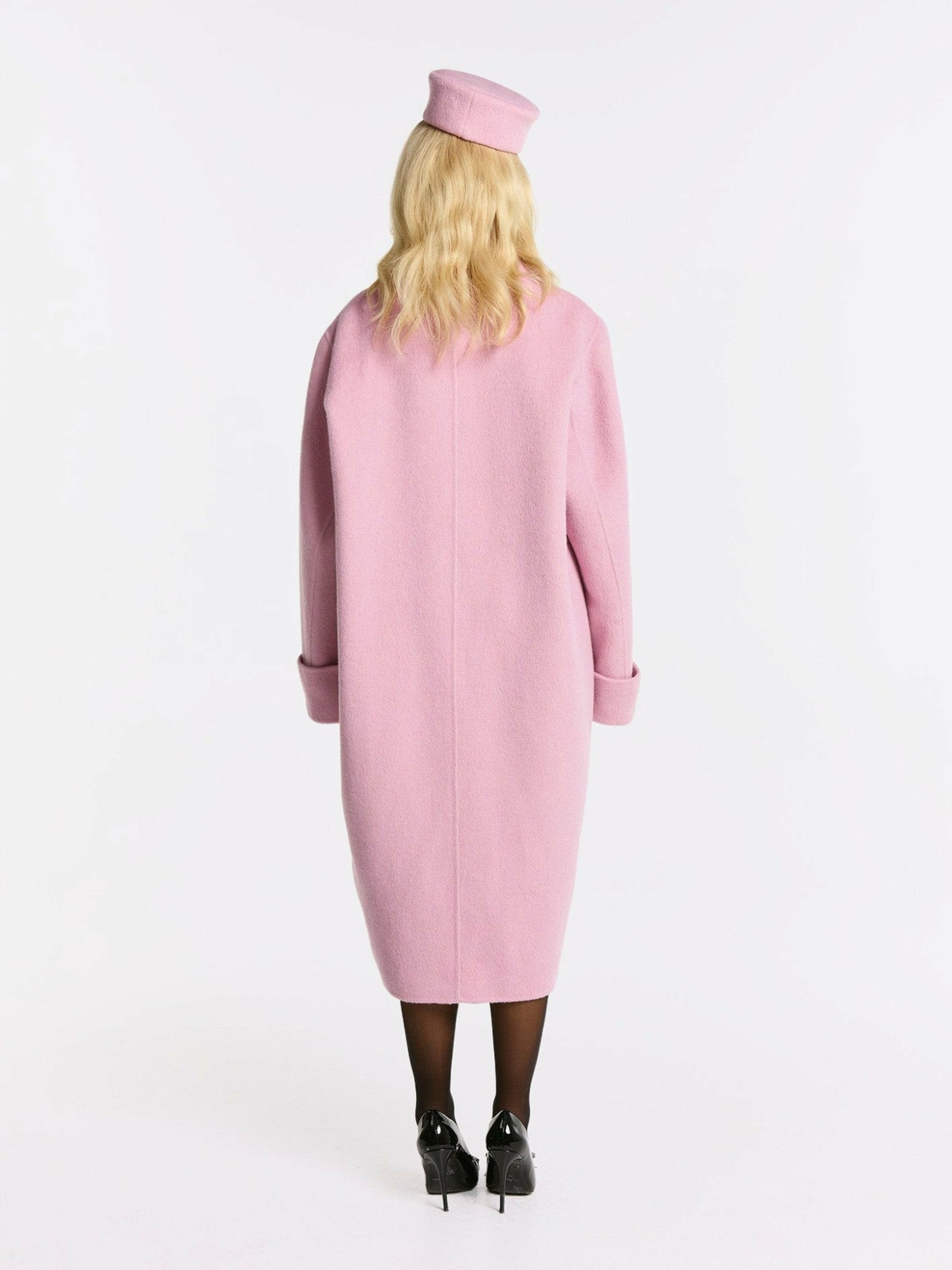 Nana Jacqueline Audrina Coat: Pink Coat for Winter Events Pink