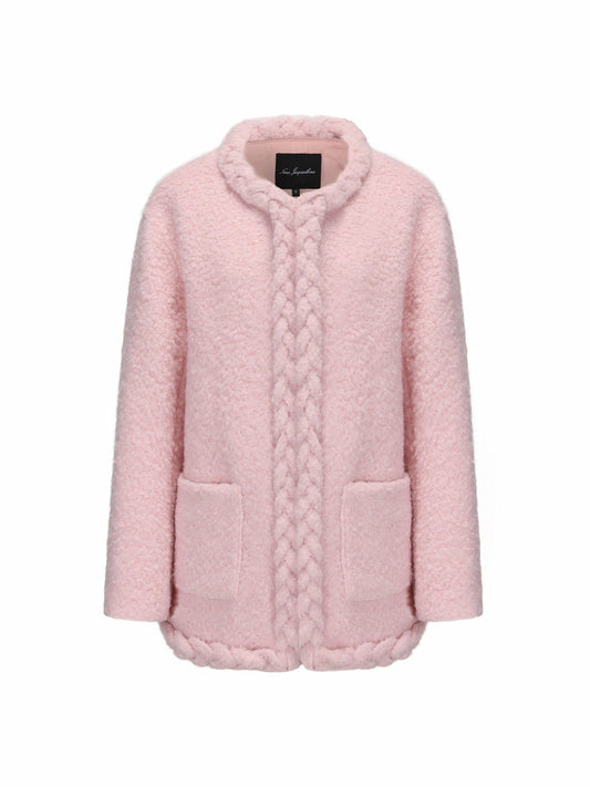 Nana Jacqueline Talia Coat: Pink Coat for Brunch Pink