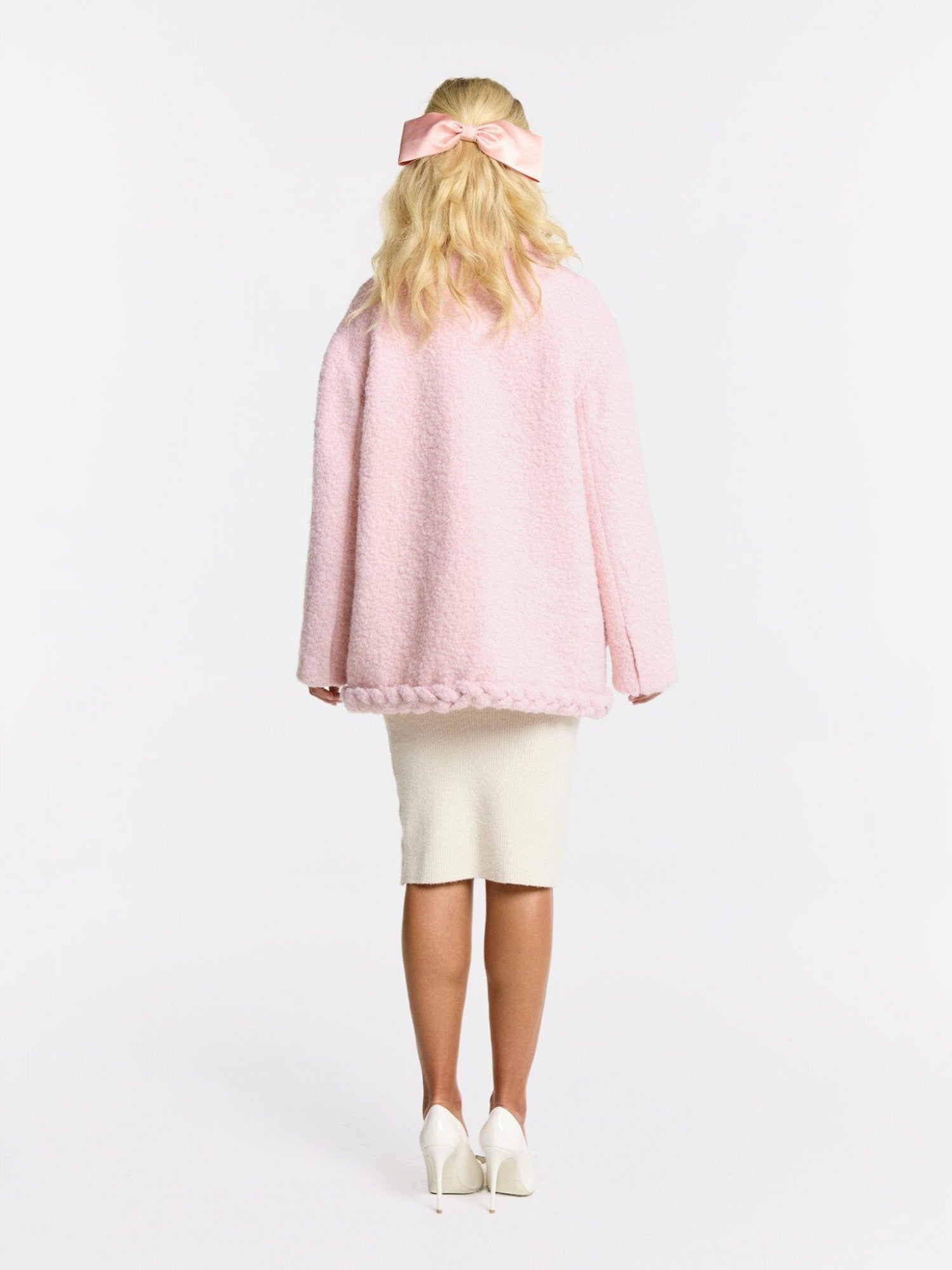 Nana Jacqueline Talia Coat: Pink Coat for Brunch Pink