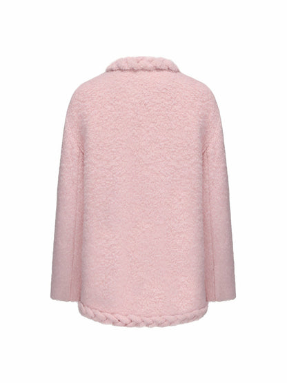 Nana Jacqueline Talia Coat: Pink Coat for Brunch Pink