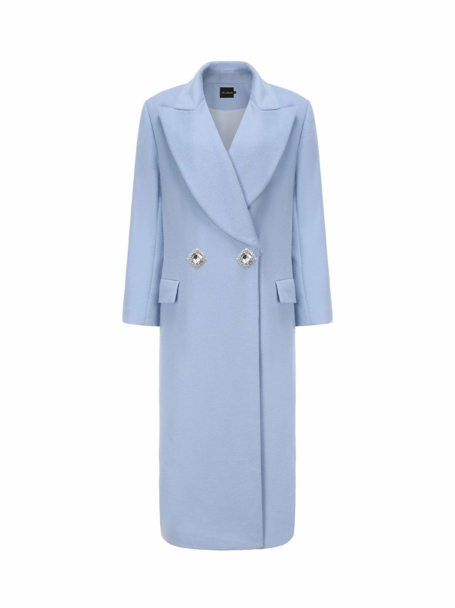 Nana Jacqueline Kimberly Coat: Blue Coat for Cocktail Party Blue