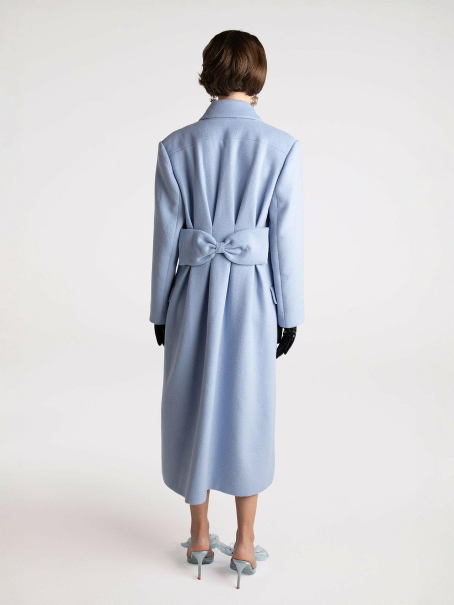 Nana Jacqueline Kimberly Coat: Blue Coat for Cocktail Party Blue
