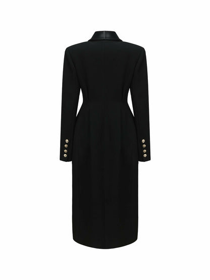 Nana Jacqueline Evie Long Suit Jacket: Black Suit Jacket for Cocktail Party Black