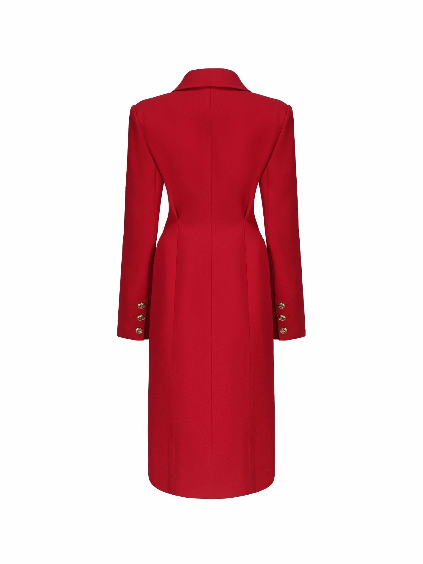 Nana Jacqueline Evie Long Suit Jacket: Red Suit Jacket for Cocktail Party Red