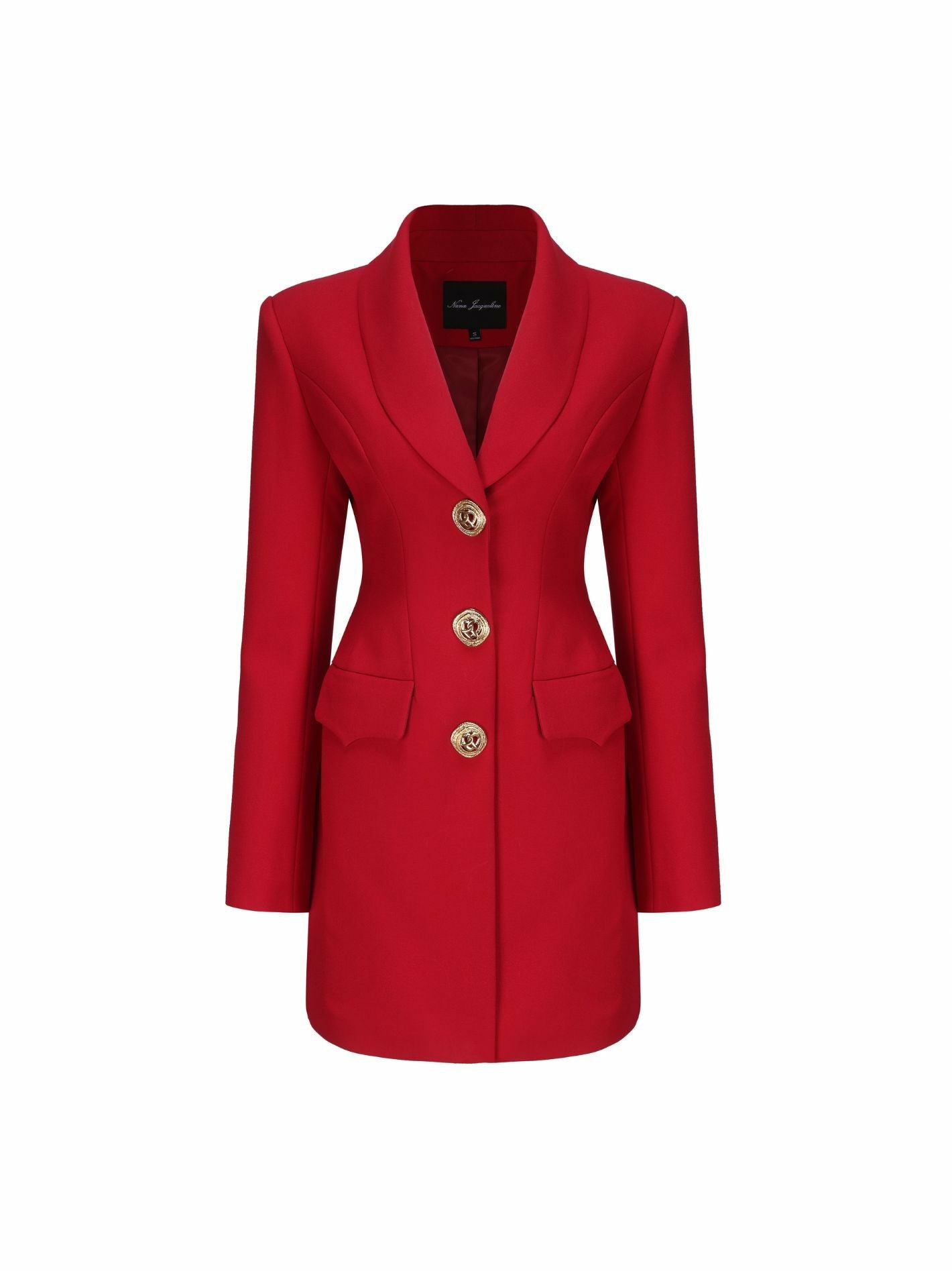 Nana Jacqueline Sasha Suit Jacket: Red Suit Jacket for Cocktail Party Red