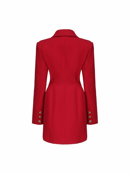 Nana Jacqueline Sasha Suit Jacket: Red Suit Jacket for Cocktail Party Red