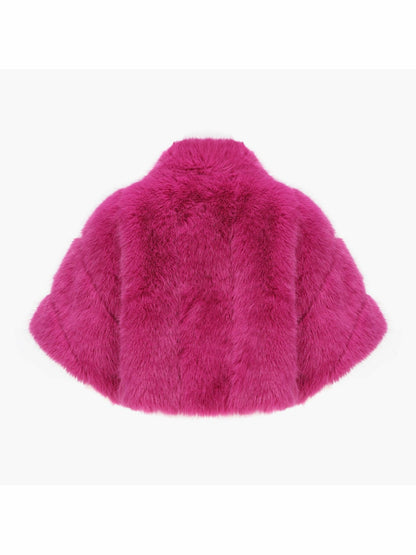 Nana Jacqueline Sophia Fur Coat: Pink Fur Coat for Birthday Celebration Pink