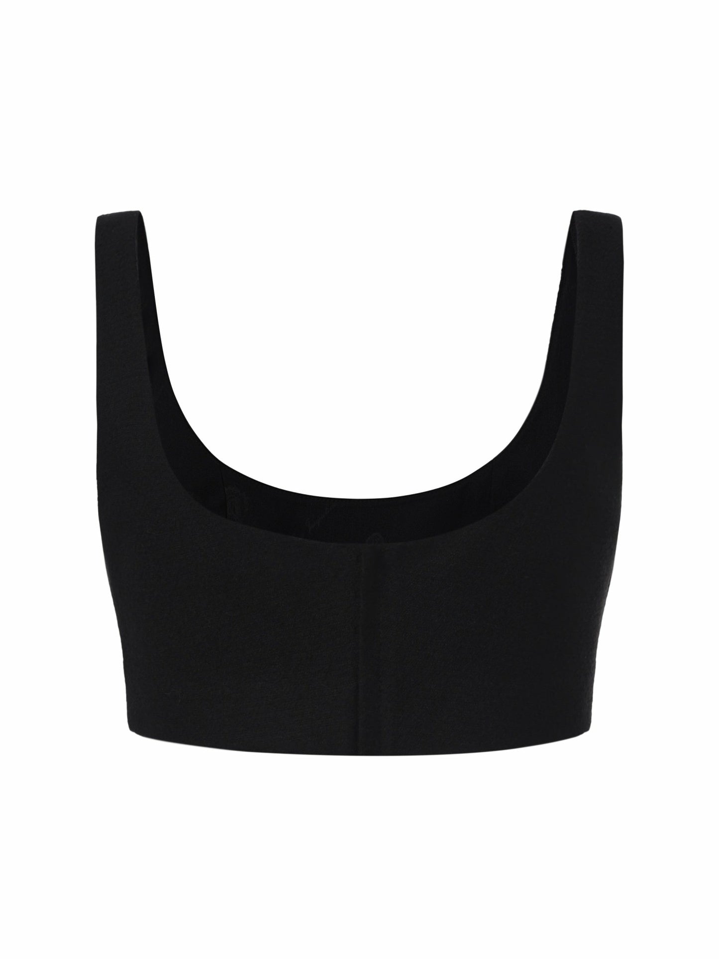 Nana Jacqueline Natalia Tailored Cropped Black Top: Black Top for Cocktail Party Black