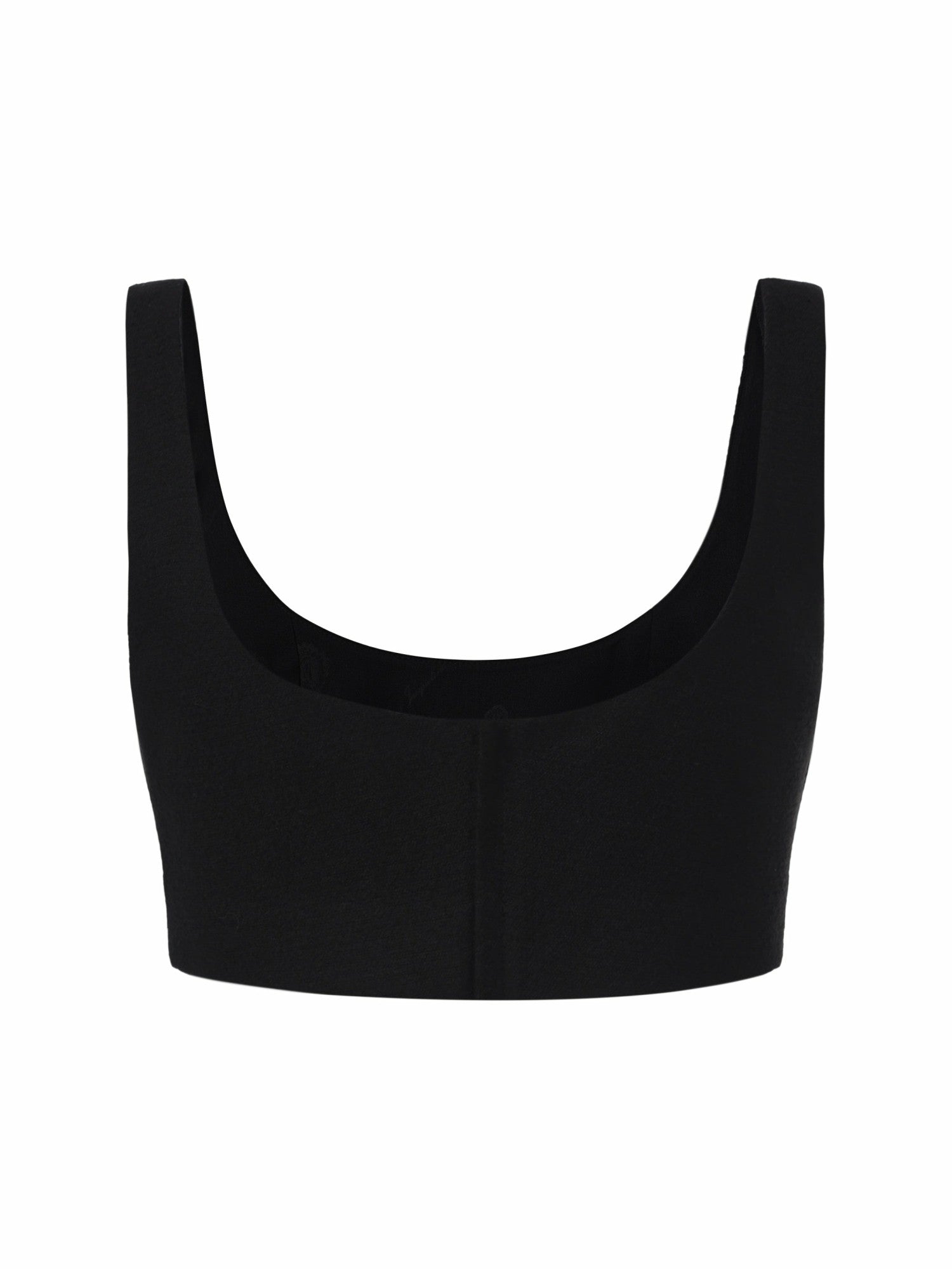 Nana Jacqueline Natalia Tailored Cropped Black Top: Black Top for Cocktail Party Black