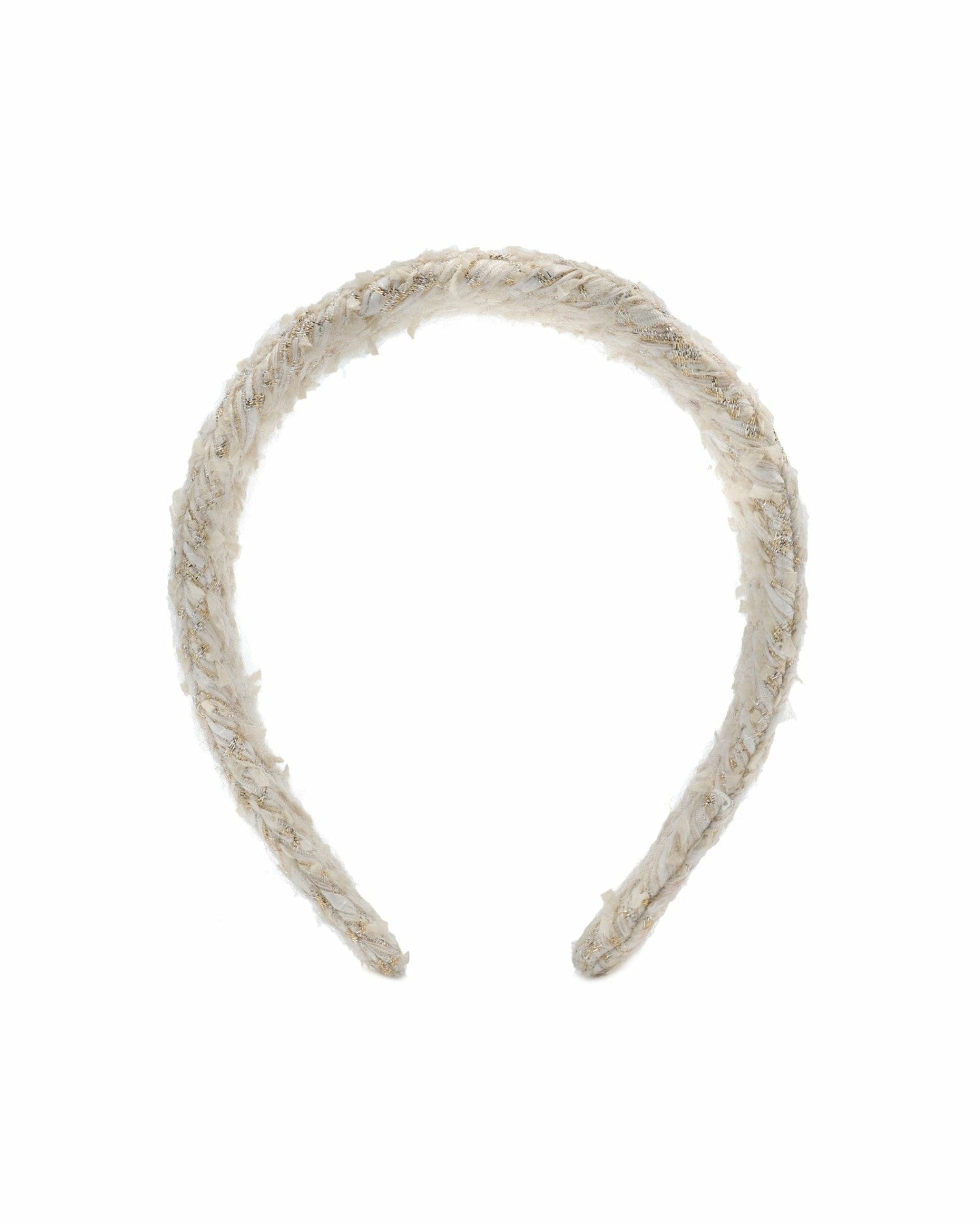 Nana Jacqueline Evelyn Headband: White Headband for Bridal Shower White
