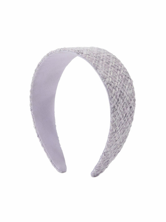 Nana Jacqueline Elsa Woven Lavender Knit Headband Purple
