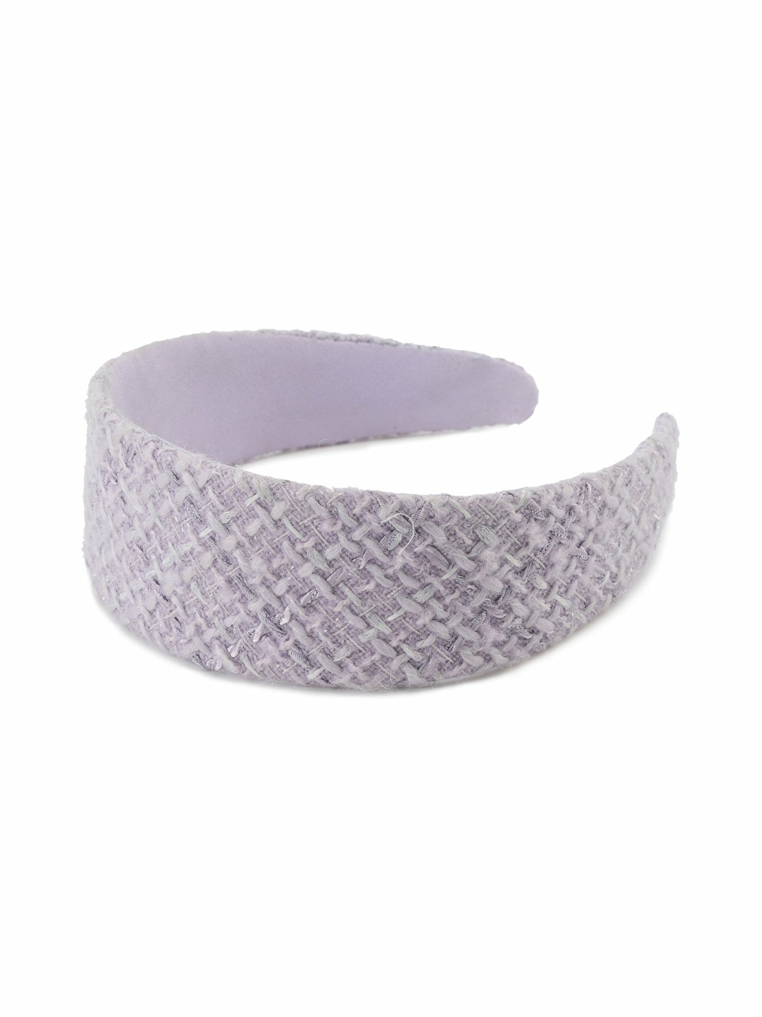 Nana Jacqueline Elsa Woven Lavender Knit Headband Purple