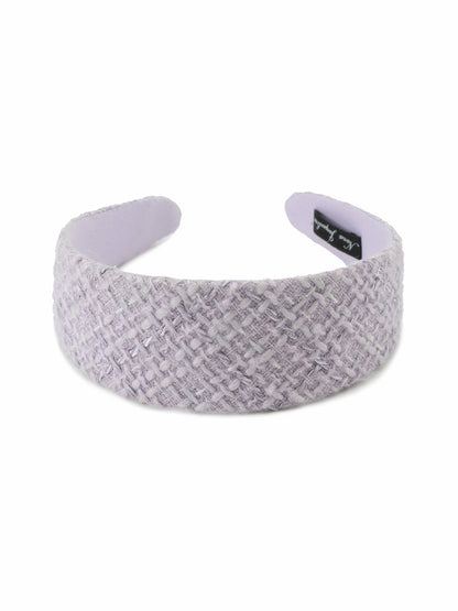 Nana Jacqueline Elsa Woven Lavender Knit Headband Purple