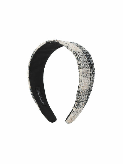 Nana Jacqueline Elsa Headband: Black Checkered Headband for Tea Party Black Checkered