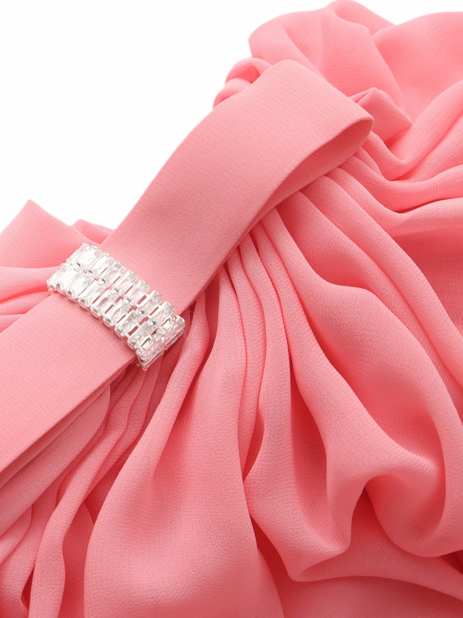 Nana Jacqueline Sia One-Shoulder Ruched Pink Top Pink
