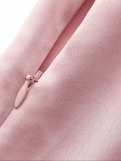 Nana Jacqueline Pink Satin Asymmetrical Top with Crystal Bow Pink
