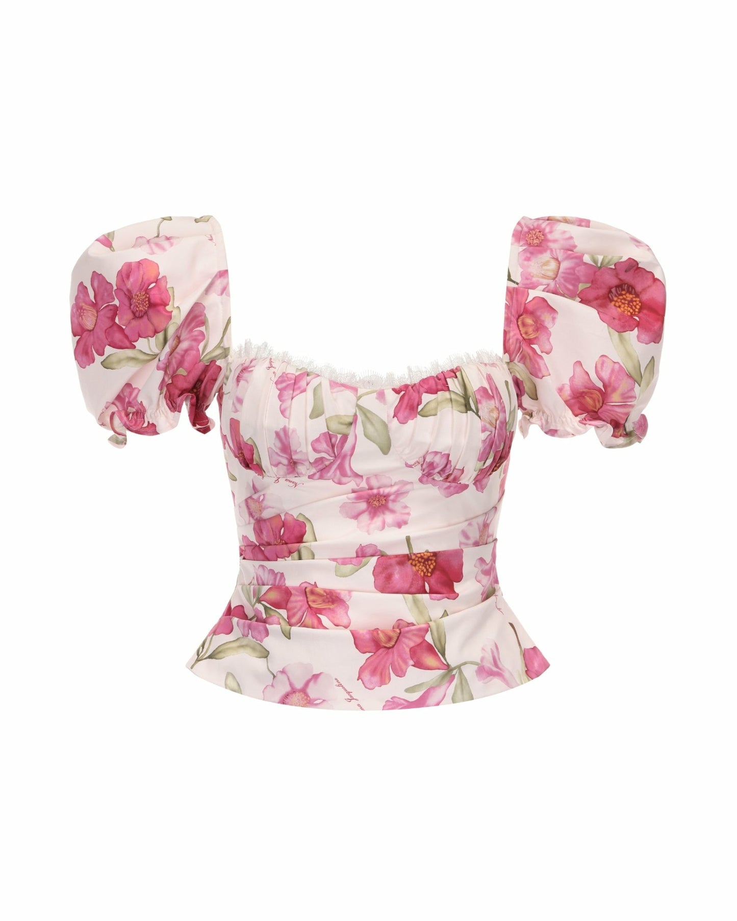 Nana Jacqueline Esmeralda Top: Pink Top for Garden Party Pink