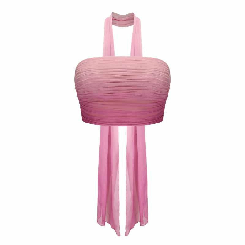 Nana Jacqueline Ophelia Top: Pink Bandeau Top for Girls' Night Out Pink