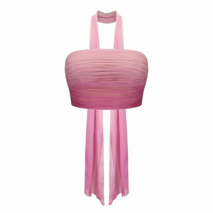 Nana Jacqueline Ophelia Top: Pink Bandeau Top for Girls' Night Out Pink