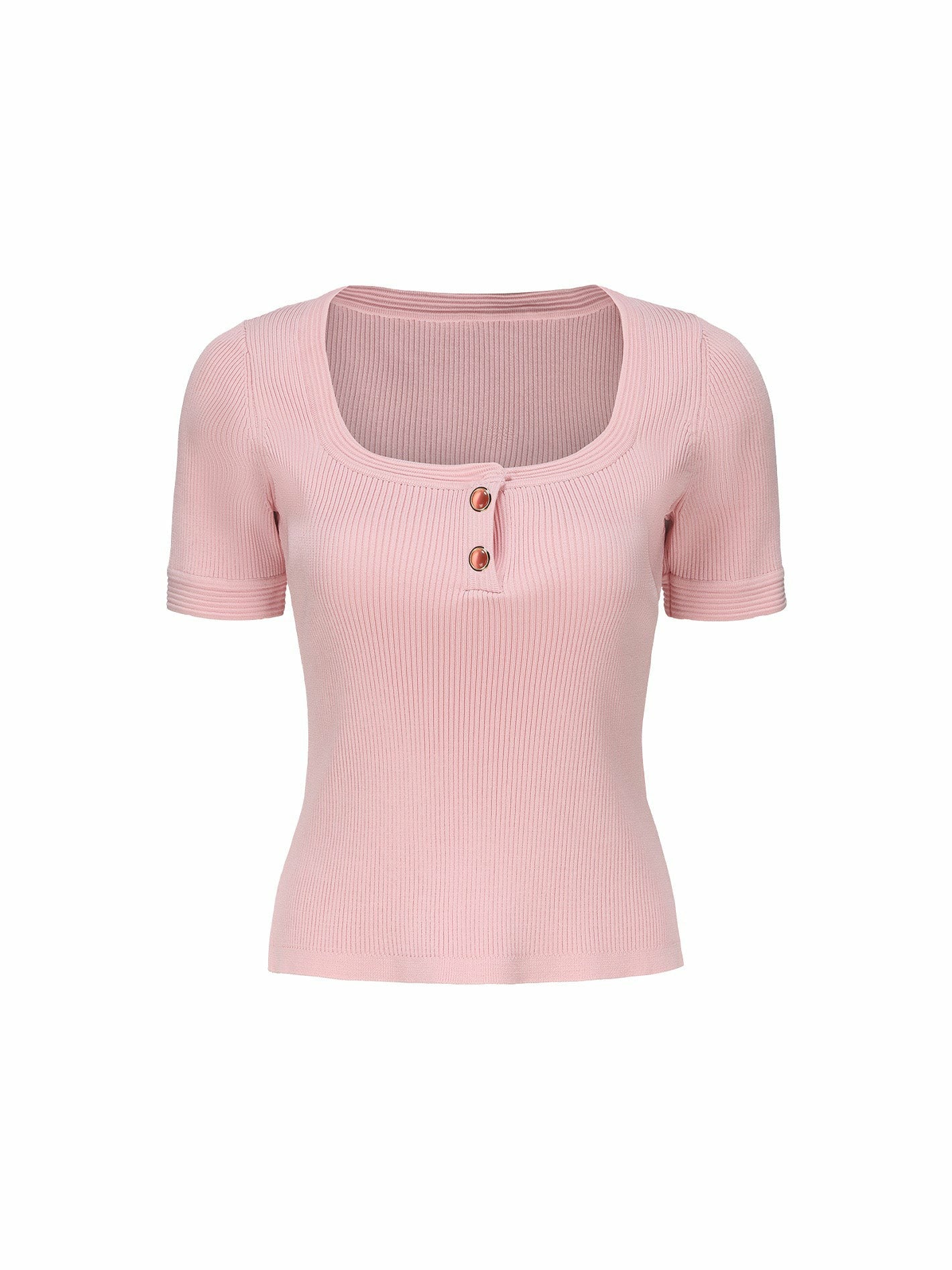 Nana Jacqueline Gemma Top: Pink Knit Top for Brunch Pink