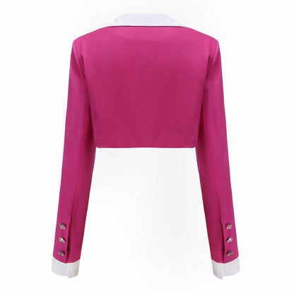 Nana Jacqueline Charlotten Blazer: Pink Blazer for Birthday Celebration Pink