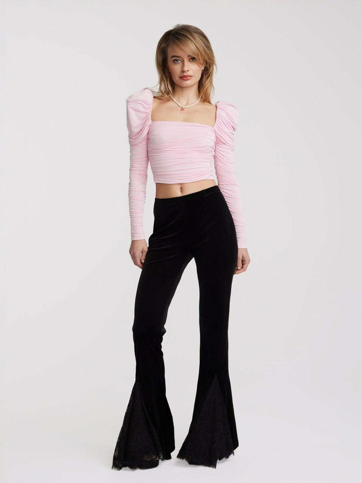 Nana Jacqueline Brandy Top: Pink Top for Date Night Pink