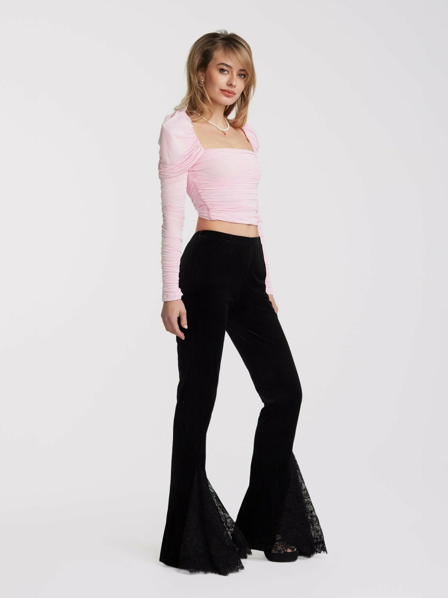 Nana Jacqueline Brandy Top: Pink Top for Date Night Pink