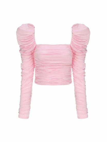 Nana Jacqueline Brandy Top: Pink Top for Date Night Pink