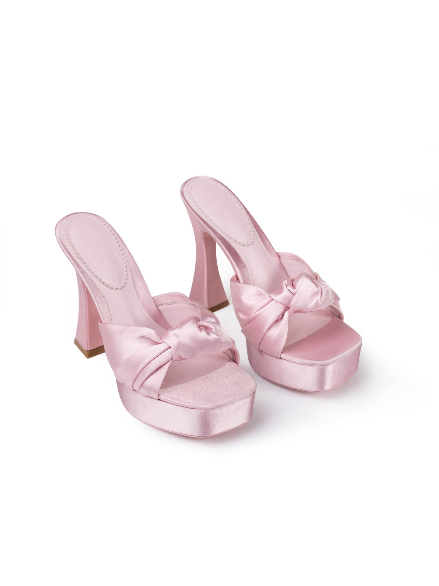 Nana Jacqueline Mara Platform Sandals: Pink Platform Sandals for Spring Wedding Guest Light Pink
