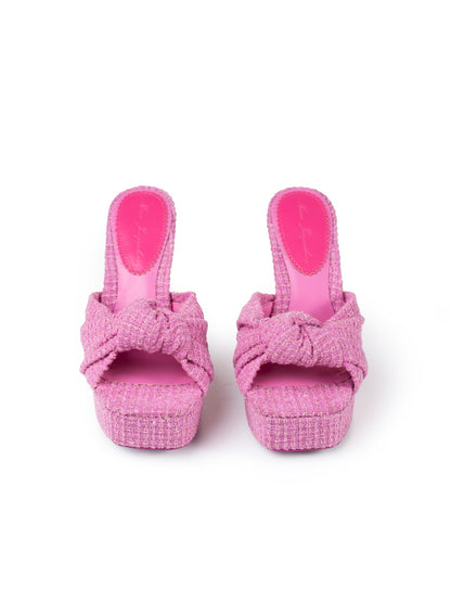 Nana Jacqueline Mara Platform Sandals: Pink Sandals for Vacation Resort Pink