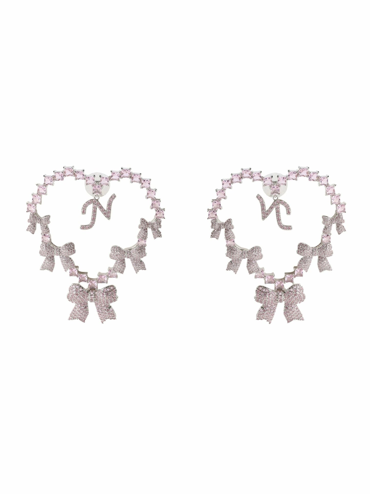 Nana Jacqueline Limited Edition NJ Love Earrings: Pink Earrings for Bachelorette Party Pink