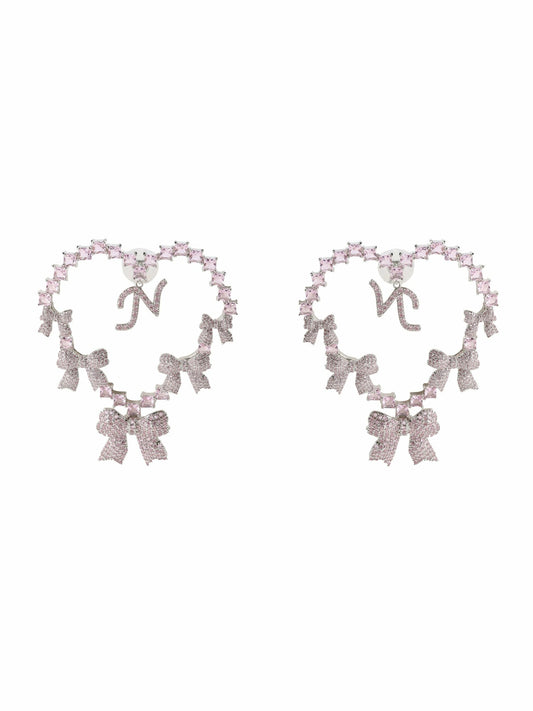 Nana Jacqueline Limited Edition NJ Love Earrings: Pink Earrings for Bachelorette Party Pink