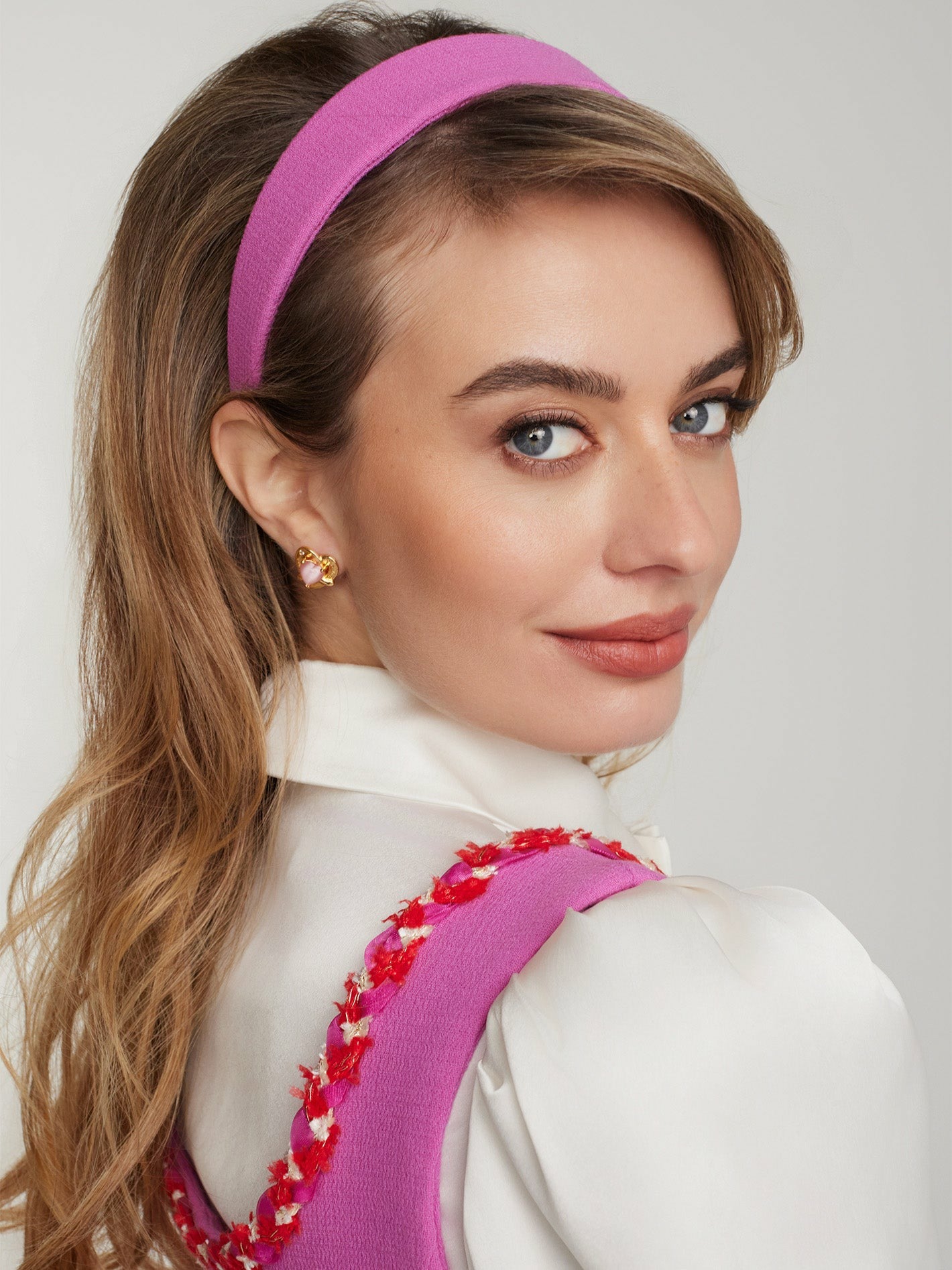 Nana Jacqueline Ambre Heart Earrings: Pink Earrings for Date Night Pink