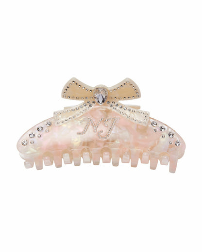 Nana Jacqueline Edith Hair Clip: Pink Hair Clip for Bridal Shower Pink