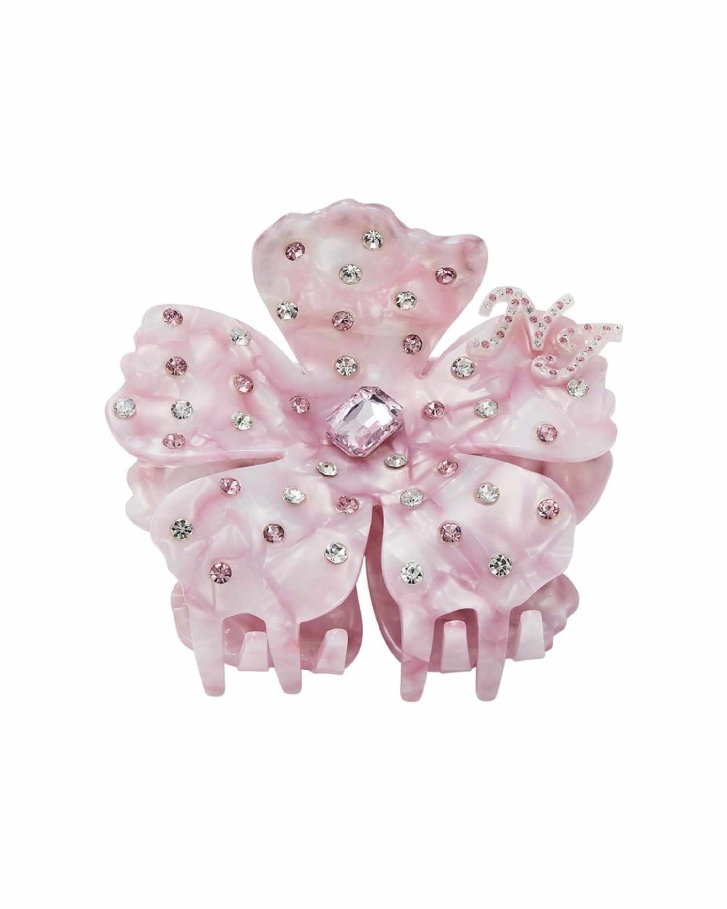 Nana Jacqueline Flora Hairclip: Pink Hair Clip for Brunch Pink